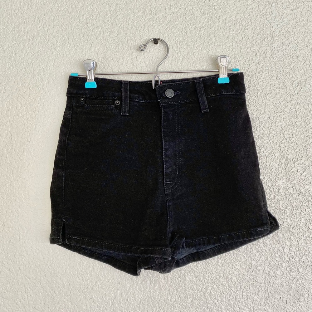 BDG Urban Outfitters Black High Rise Pin-Up Shorts